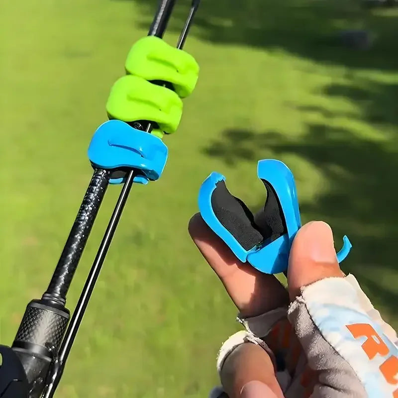 2Pcs Quick-Attach Fishing Rod Clip Tool-Free 1-Hand Holder For Freshwater Rods Storage Racks Secure Grip Tackle Organizer Zpaxo
