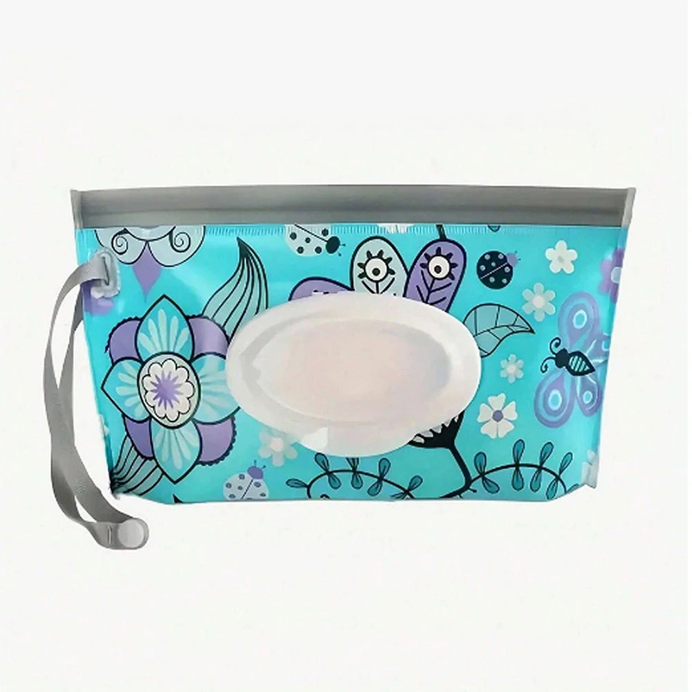 1/2/3/4Pcs Portable Wet Wipes Box Baby Wipe Dispenser Travel Refillable Wet Wipe Container Zpaxo 1Pc Blue