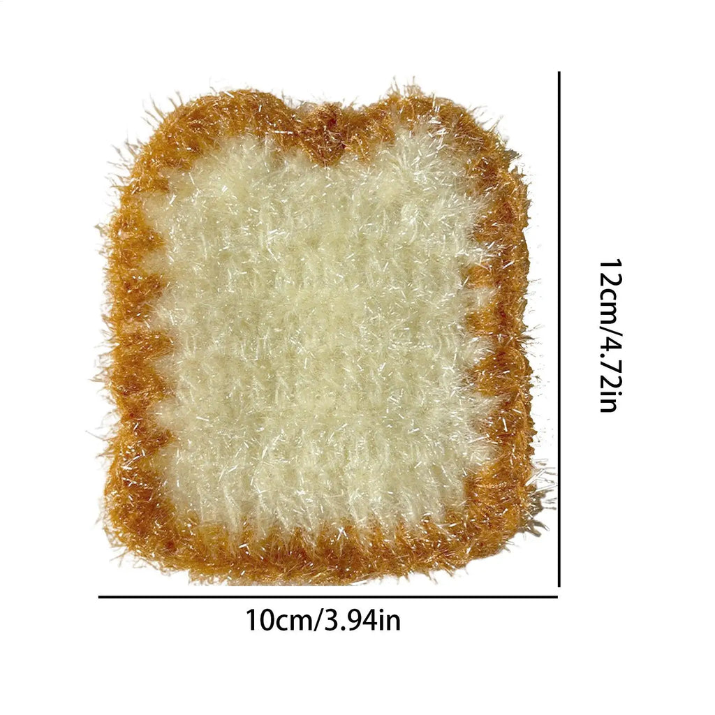 Kitchen Scrub Sponge 10 Pieces Bread Shaped Reusable Dishwashing Cloth Kitchen Scrub Dish Sponge for Pan Pot Plate Countertop Zpaxo