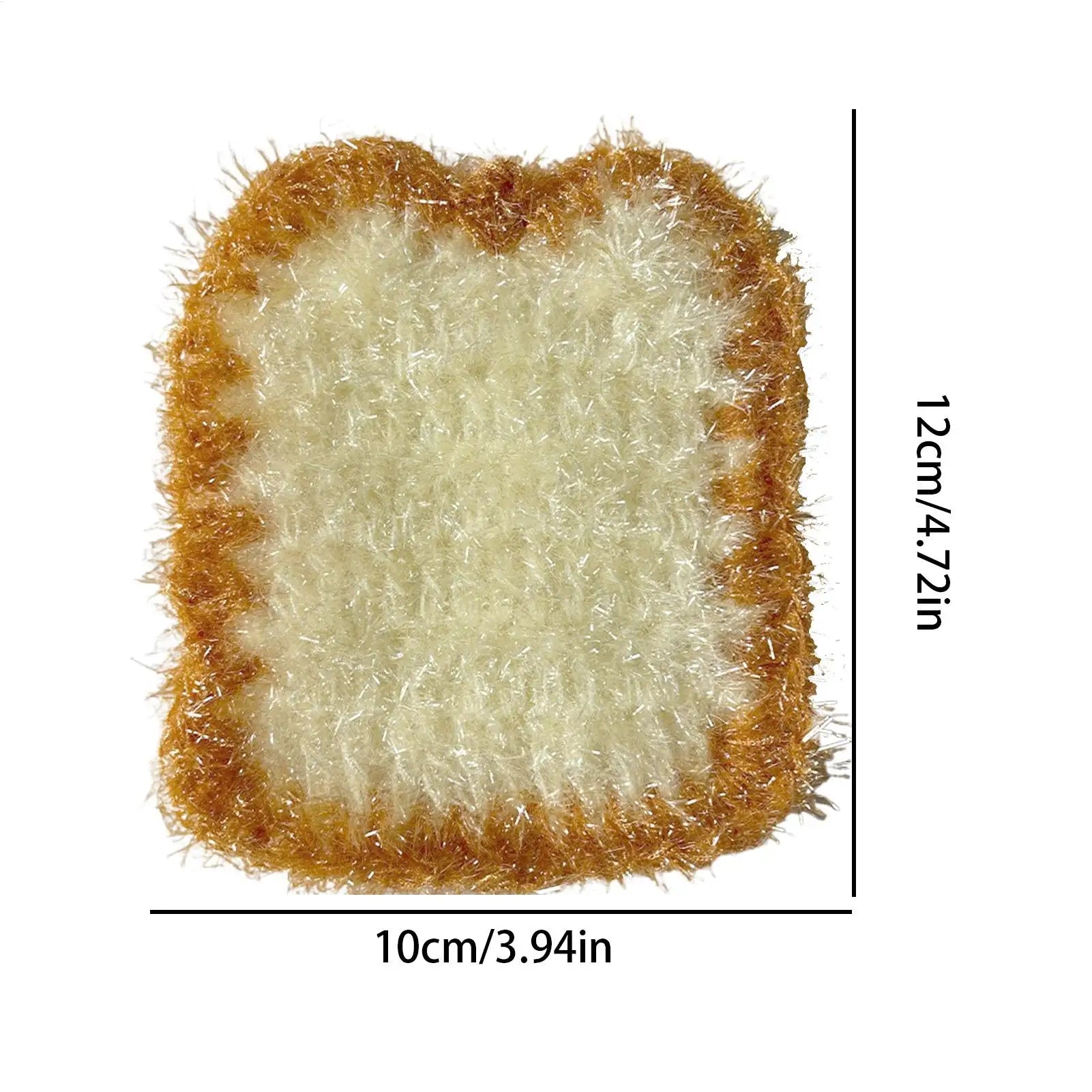 Kitchen Scrub Sponge 10 Pieces Bread Shaped Reusable Dishwashing Cloth Kitchen Scrub Dish Sponge for Pan Pot Plate Countertop Zpaxo