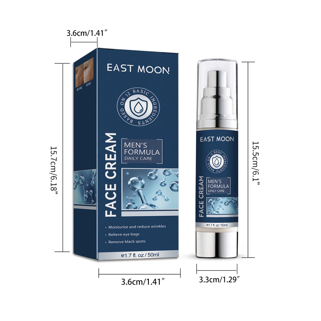 6-in-1 Men Facial Moisturizer Cream Hydrating Revitalizing Skin Care Particle Face Cream With Collagen Anti Aging & Wrinkle Zpaxo 50ml boxed