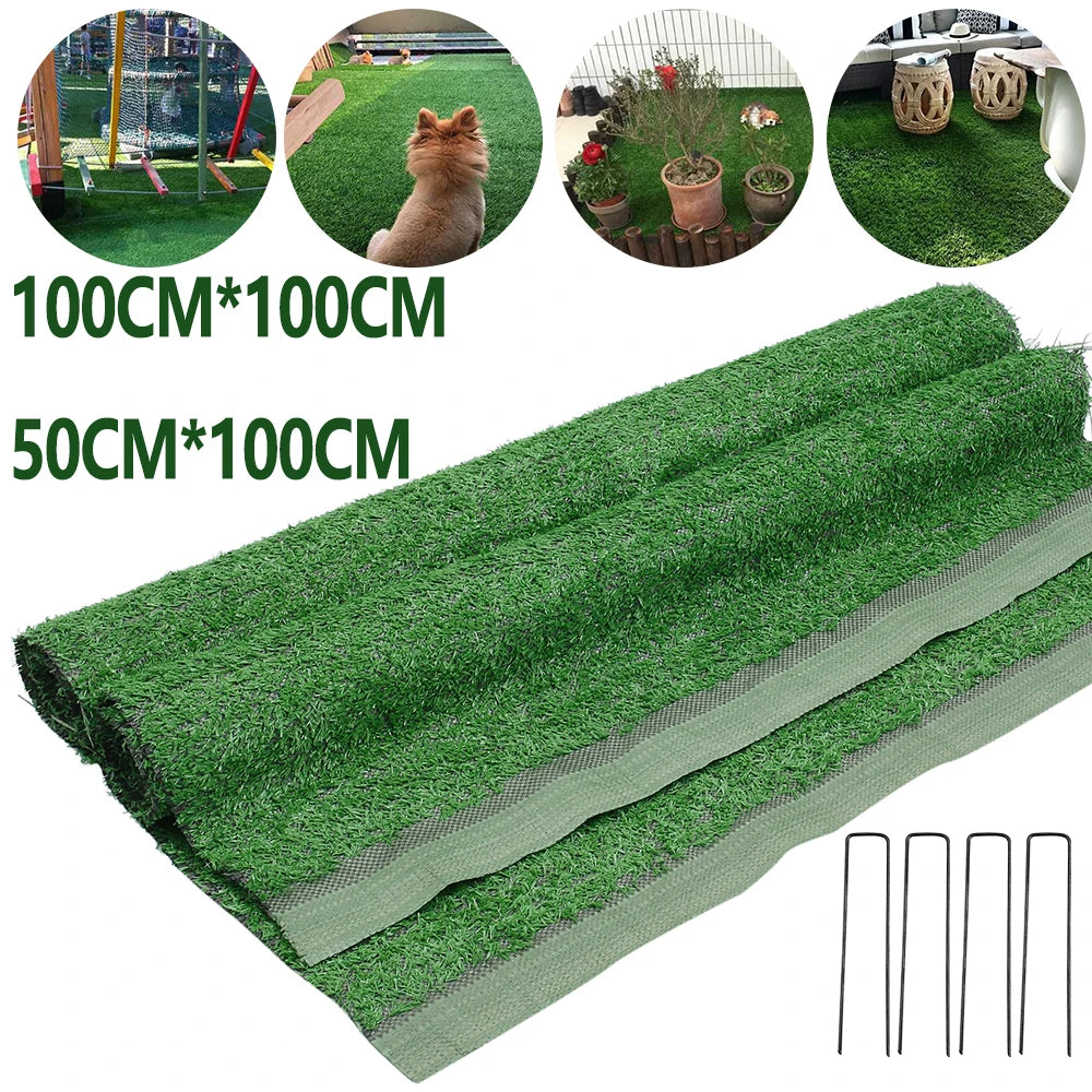 Artificial Lawn Density Fake Grass Mat 1M Carpet Balcony Indoor False