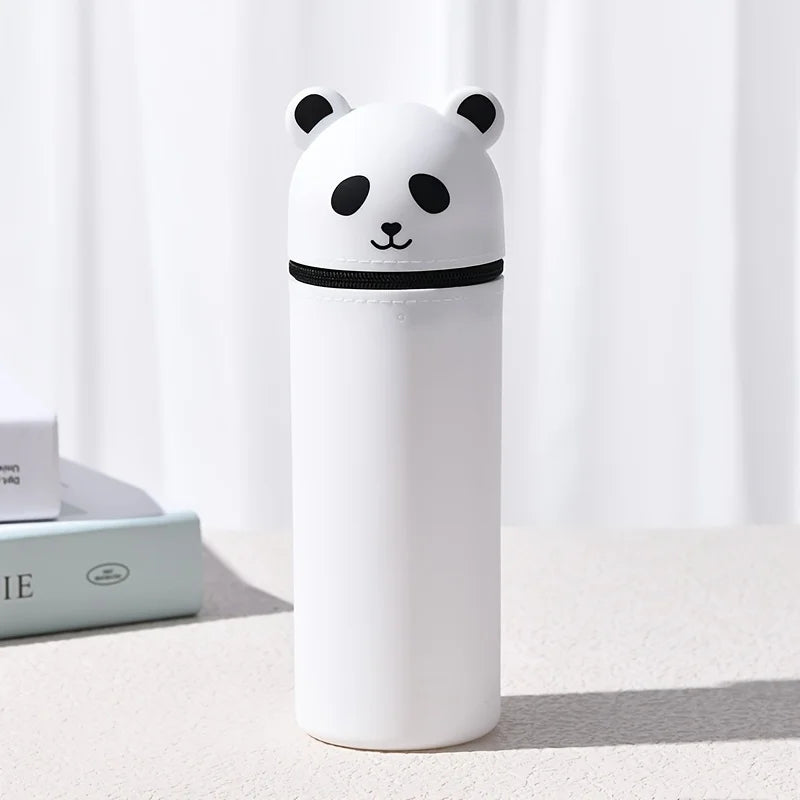 Animal Standing Pencil Case & Pen Holder – Back-to-School Gift Animal Pencil Case Zpaxo WHITE