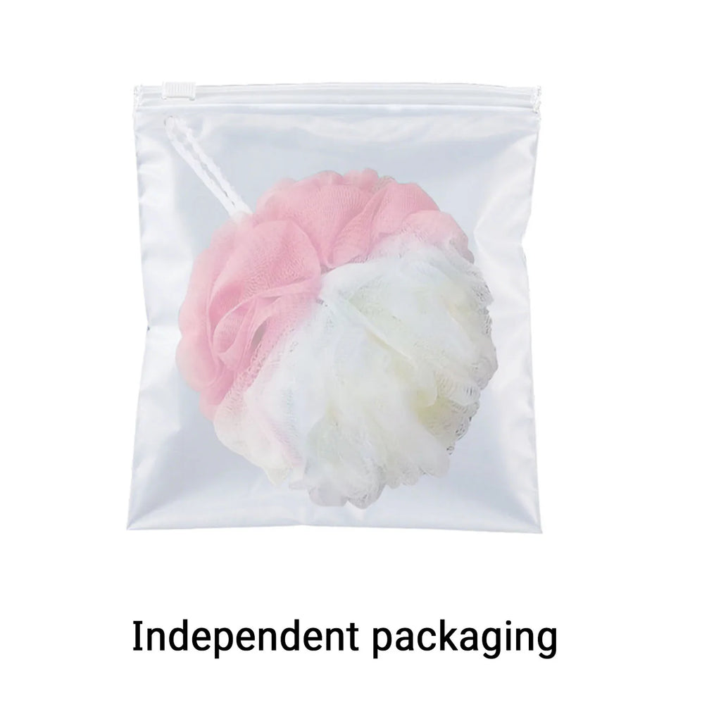 3-Pack Exfoliating Bath Net Set – Foam Ball, Scrub & Back Brush