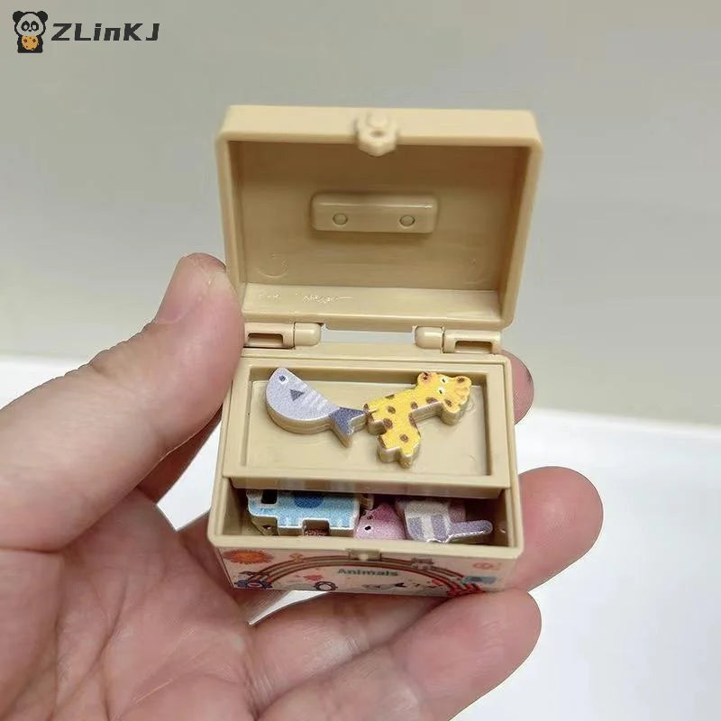 ▶1 Set Miniature Simulation Model Dollhouse Letter Numbers Block Puzzle Sorting Math Bricks Small Ornament Toys For Children Zpaxo