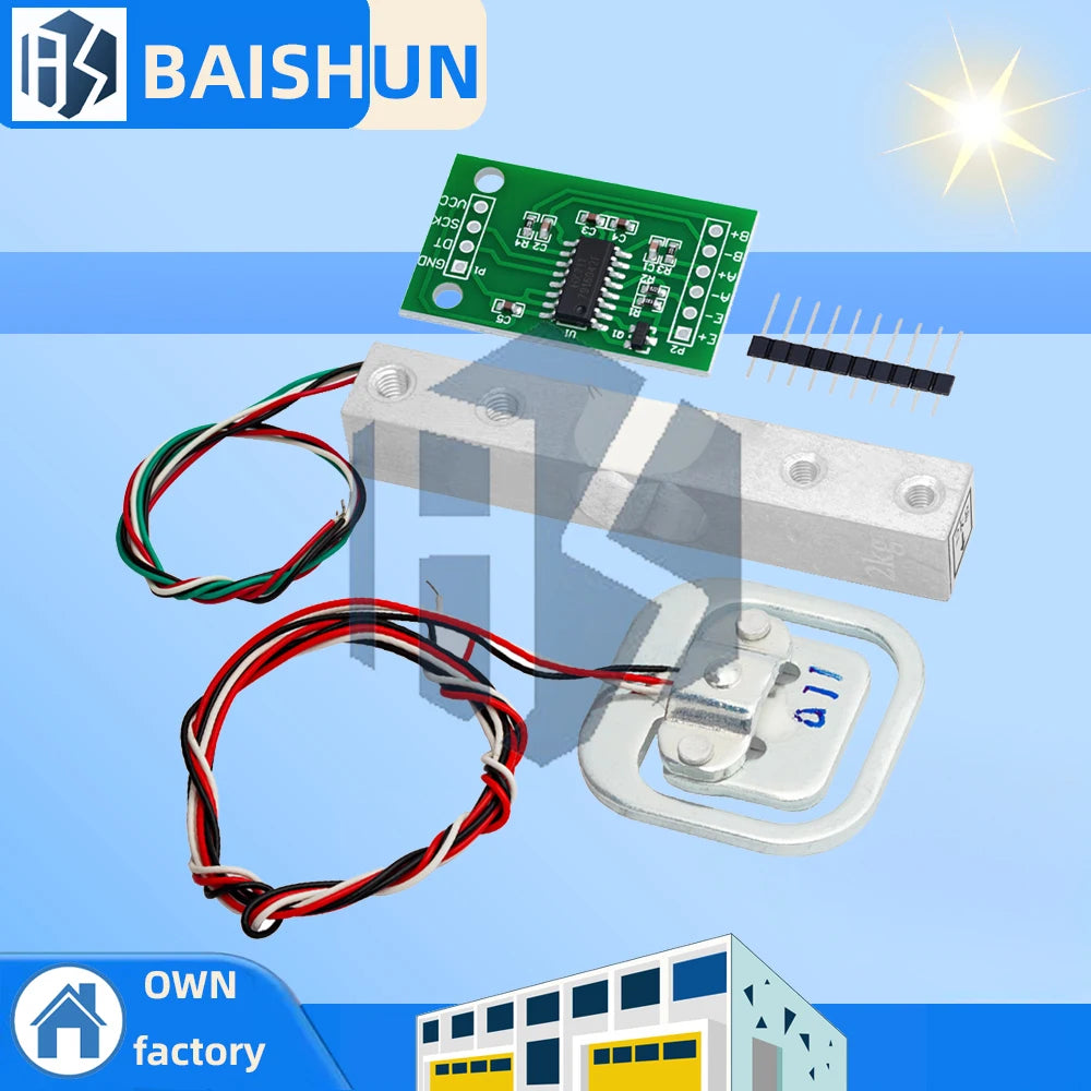 Digital Load Cell Weight Sensor Portable Electronic Kitchen Scale Zpaxo