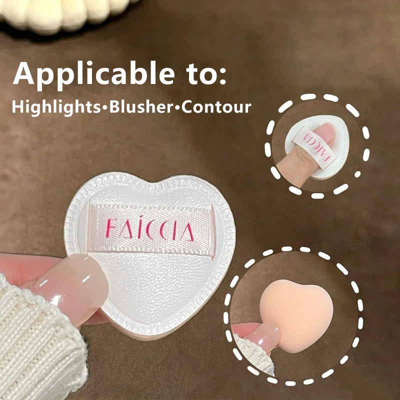 1 2 Love Mini Finger Puff Cotton Candy Air Cushion Sponge Blusher Zpaxo