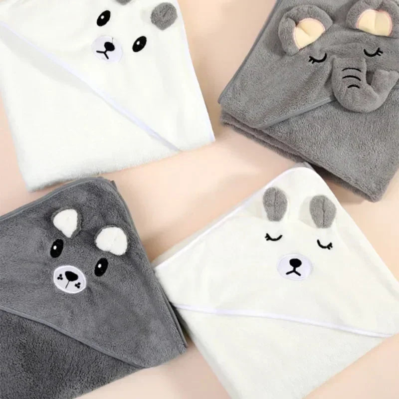 Soft Hooded Baby Bath Towel – Newborn Swaddle Wrap Blanket Hooded Baby Towel Zpaxo