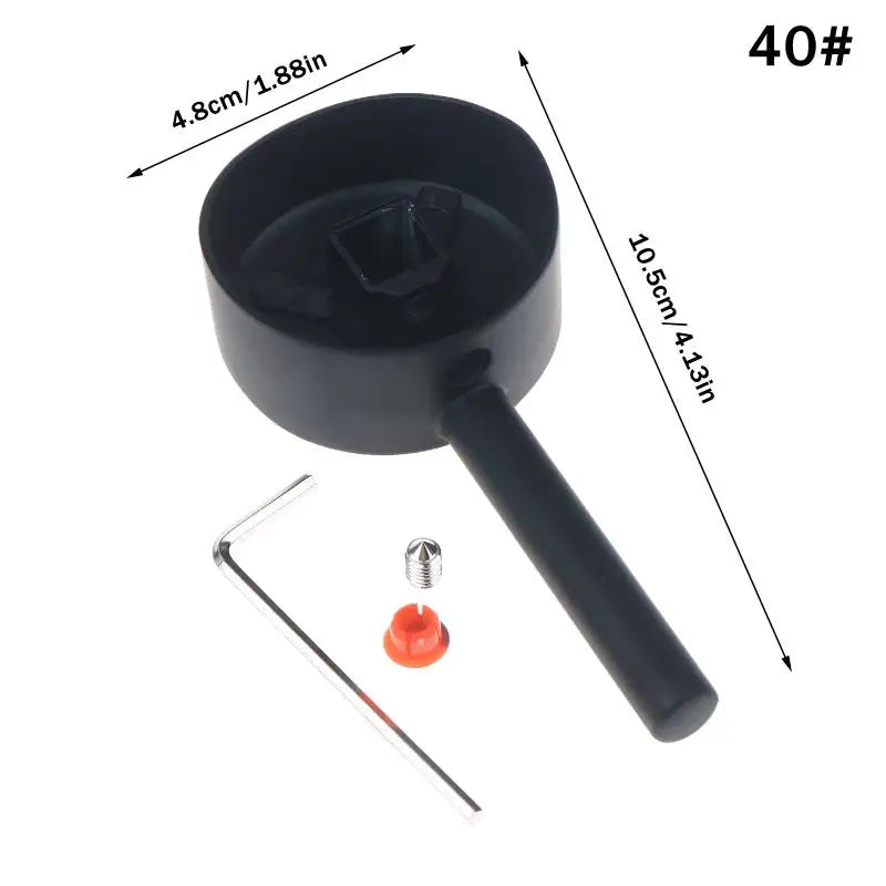 Bathroom Replacement Faucet Handle Plated Taps Accessories For Size 35 / 40 Cartridge Spool Faucet Handle Zpaxo A2