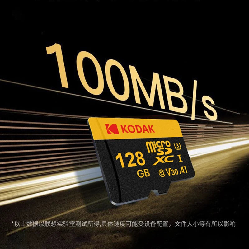 KODAK Micro SD Memory Card 64gb TF Flash 32gb Class10 SD Cards 128gb 256gb 512gb U3 V30 A1 Storage Card for Car Camera PC Phone Zpaxo