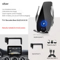 Car Phone Holder For Mercedes Benz GLA CLA 16-19 screen navigation bracket magnetic new energy wireless charging rack Zpaxo For Benz GLA CLA