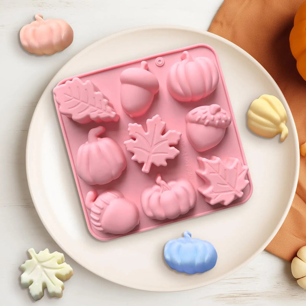 Pumpkin Silicone Mold – Autumn Baking, Resin & Candle Craft Silicone Craft Mold Zpaxo