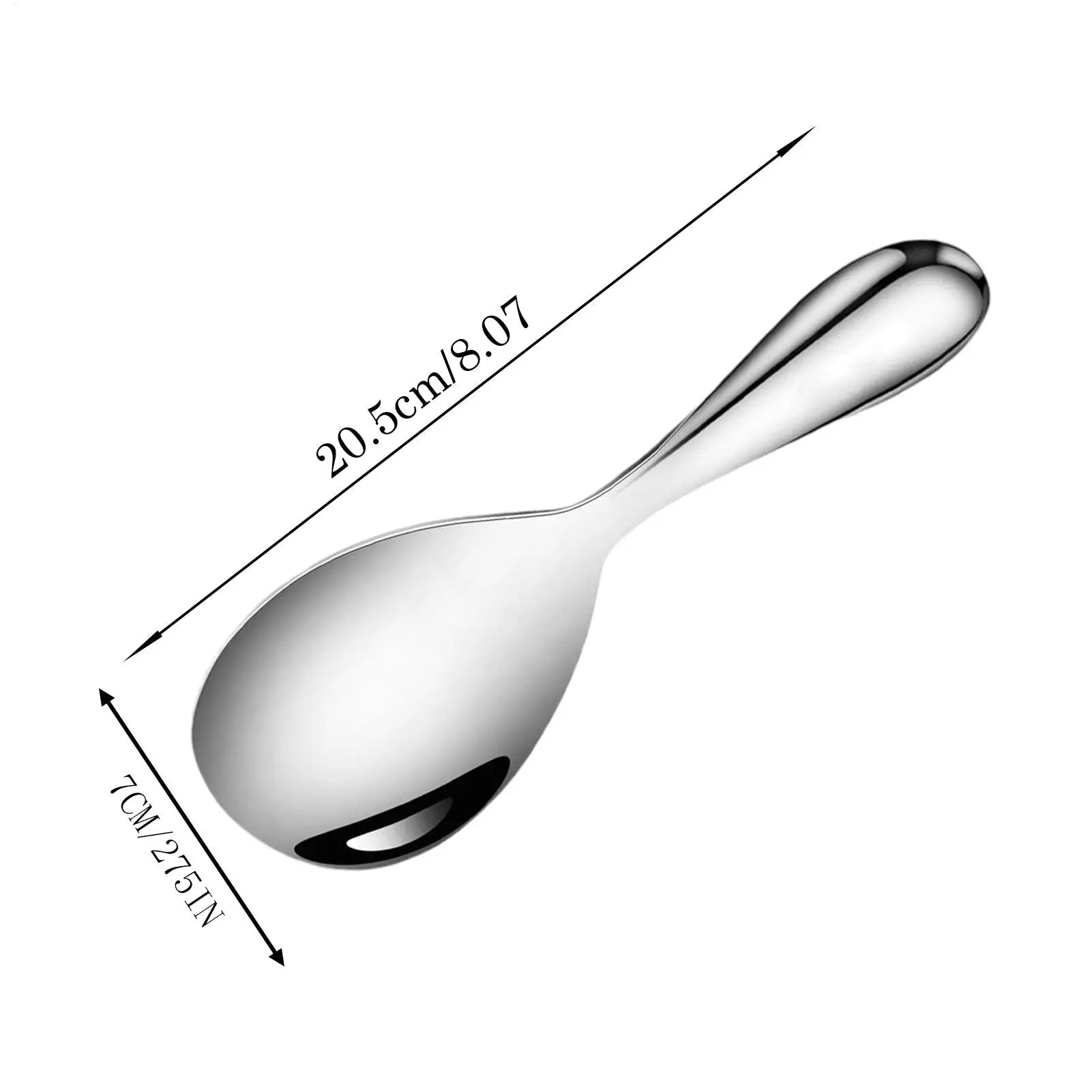 Rice Paddle Spoon Stainless Steel Non-stick Kitchen Spatula Heat