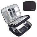 Travel Cable Storage Bag Portable Waterproof Digital Electronic Storage Bag USB Data Cable Charger Plug Storage Cable Bag Box Zpaxo Black
