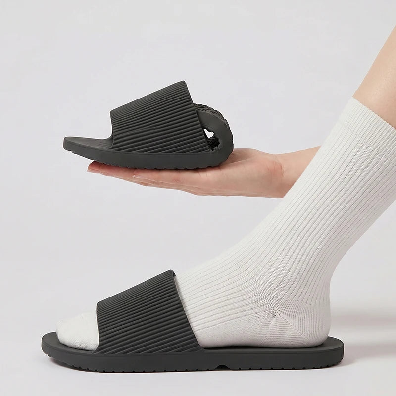 Soft Foldable Slippers Women EVA Portable Travel Indoor Bathroom