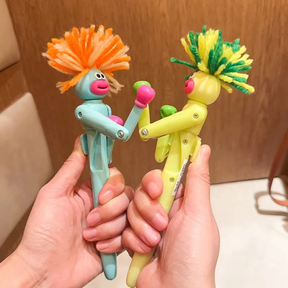 Hair-fried Boxing Pen Creative Decompression Cartoon Ballpoint