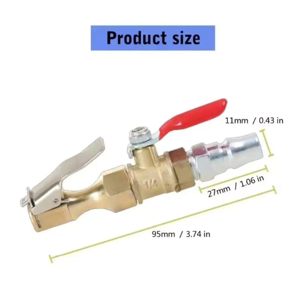 Quick Release Tire Inflator Chuck Clip Inflation Valve Lock Design Air Zpaxo