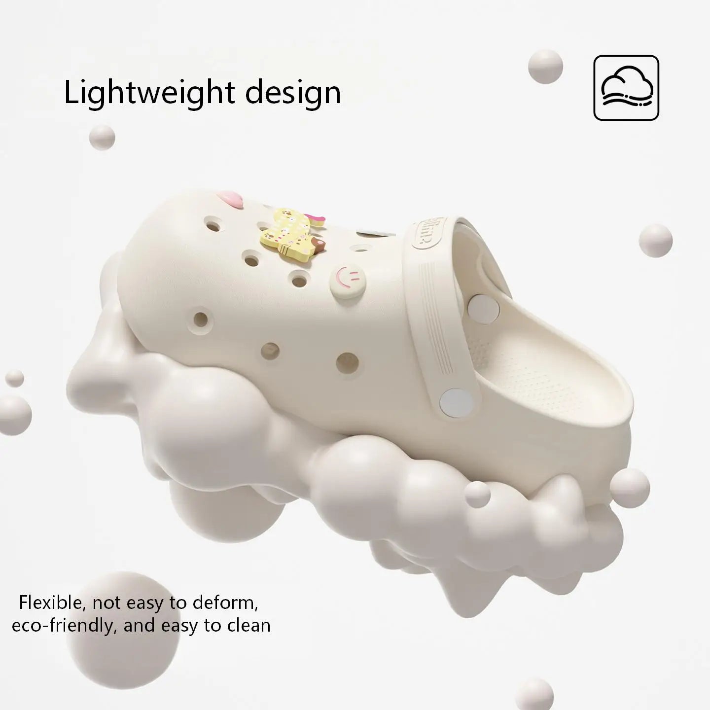 SHAJI Cloud Feel Closed Toe Clogs Women Summer EVA Thick Sole Non