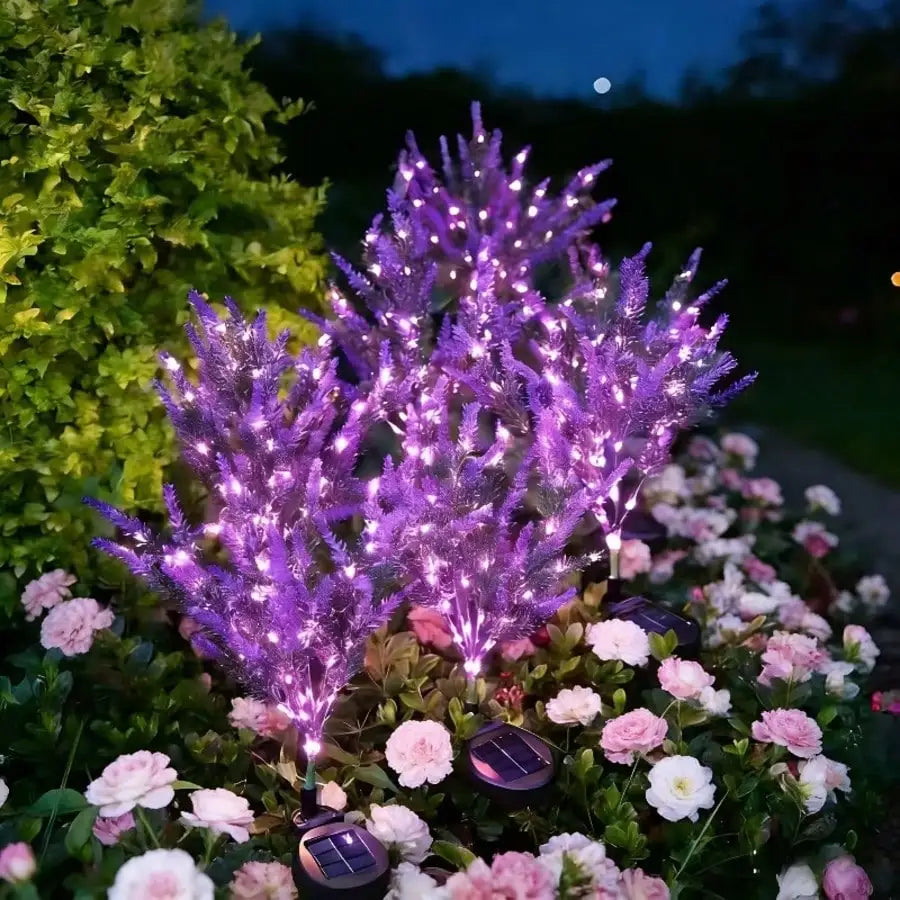 Solar-powered Lavender Lamp Outdoor Garden Decorative Lighting