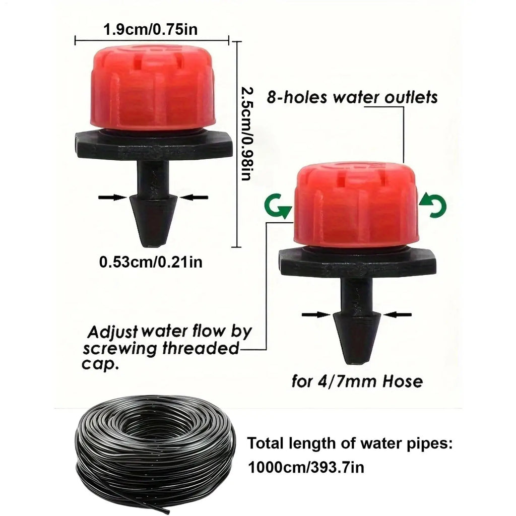 Garden Irrigation System Automatic Misting Adjustable Sprinkler Water Irrigation System For Garden For Home Blacony Patio Yard Zpaxo