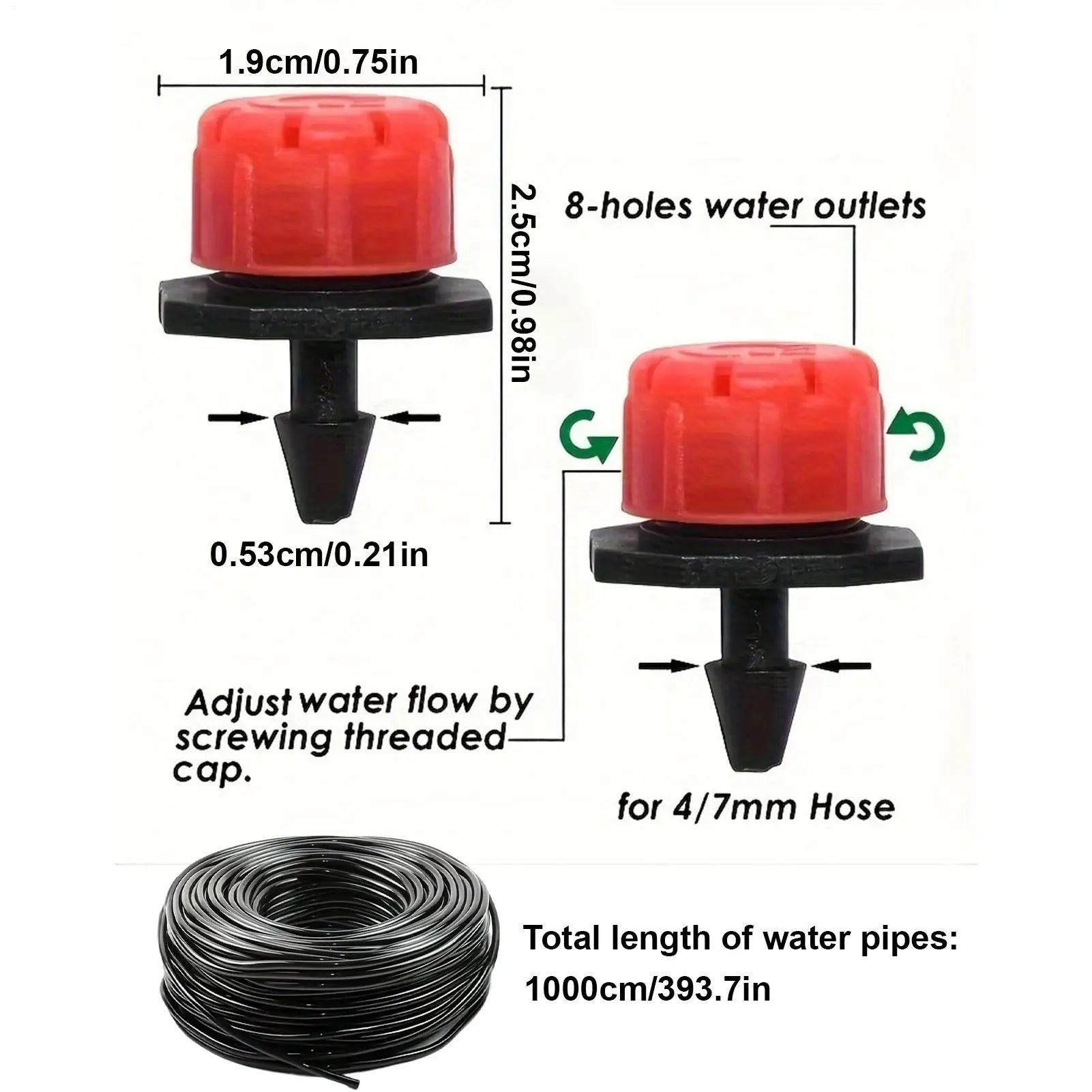 Garden Irrigation System Automatic Misting Adjustable Sprinkler Water Irrigation System For Garden For Home Blacony Patio Yard Zpaxo