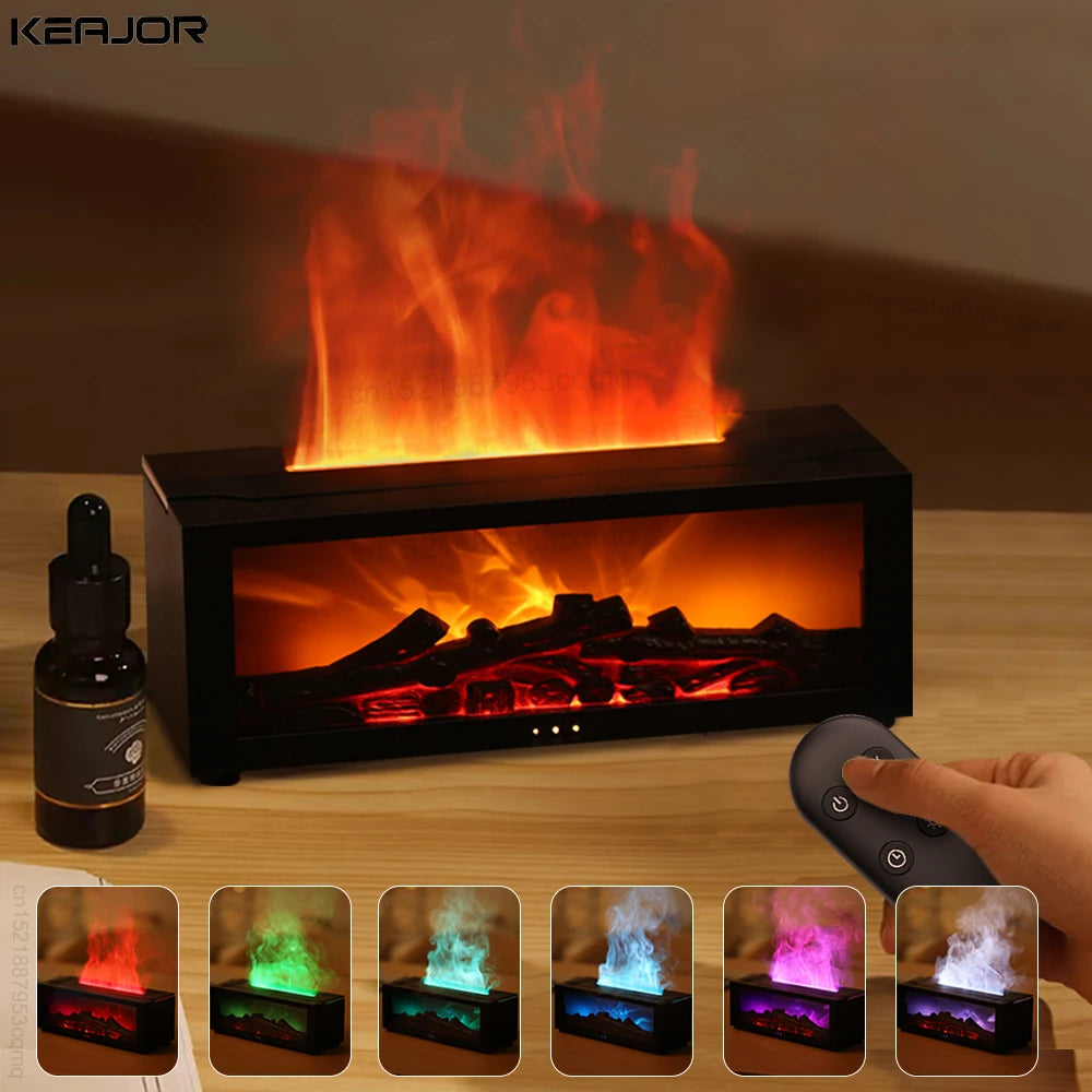 Aroma Humidifier Flame Essential Oil Diffuser Air Aromatherapy