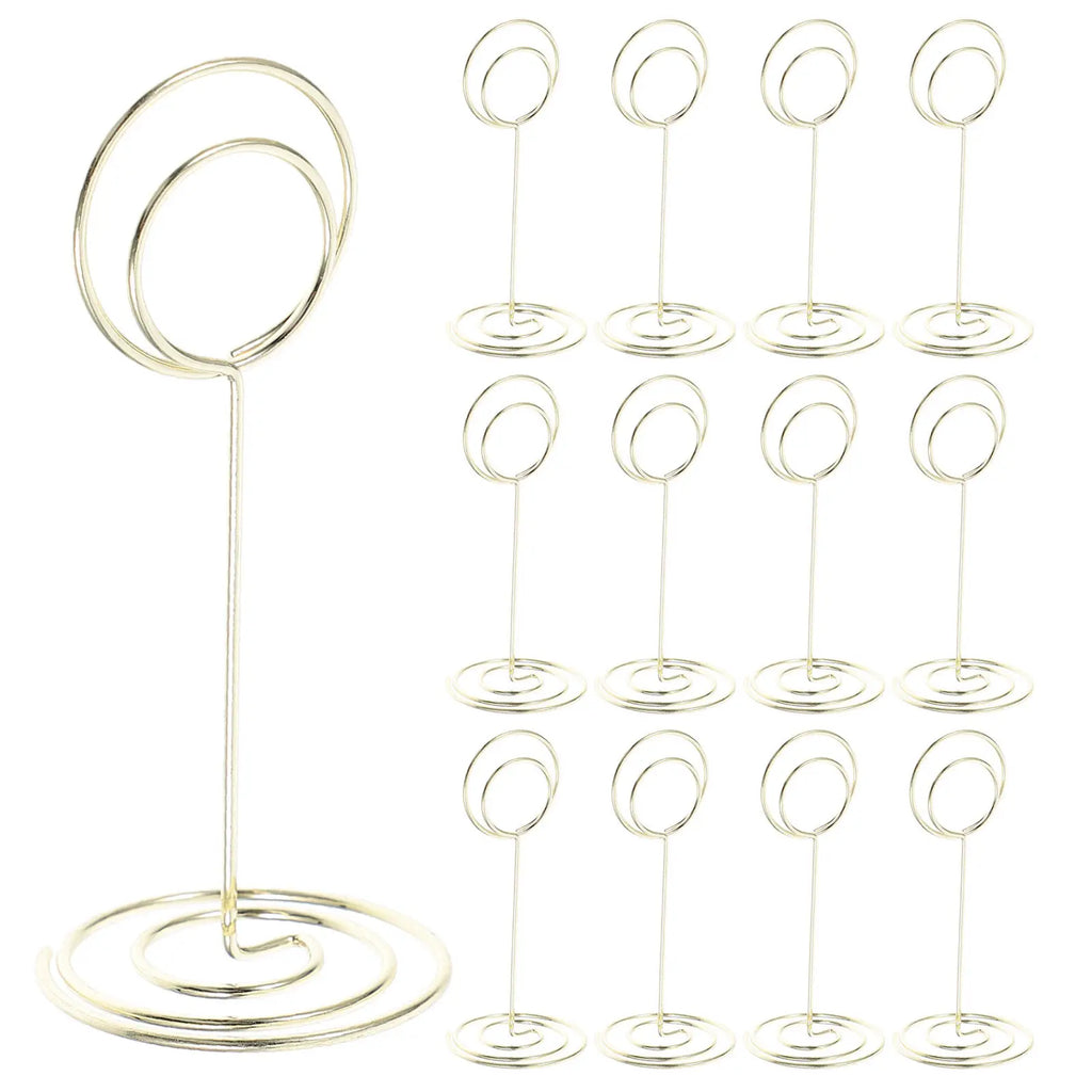 Peacock Note Holder Multifunctional Metal Business Card Display Stand
