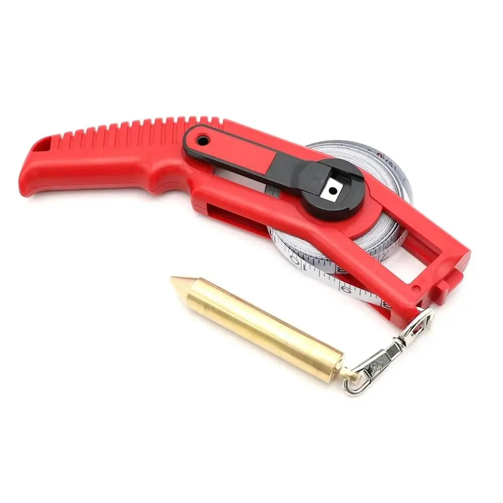 Engraved Oil Gauge Dual Scale Fast Retractable Oil Tank Gauging Tape Comfortable Brass Plumb Bob Fuel Measuring Device Ship Zpaxo