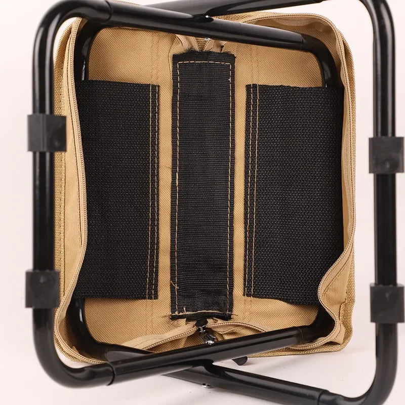 Outdoor Pencil Case Breathable Folding Chair Camping Stall Small Maga Fishing Stool Handbag Style Fishing Chair Folding Stool Zpaxo