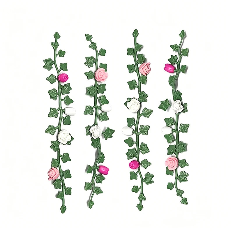 Decorative Artificial Flower Vine Miniature Rose Mini Desktop Display