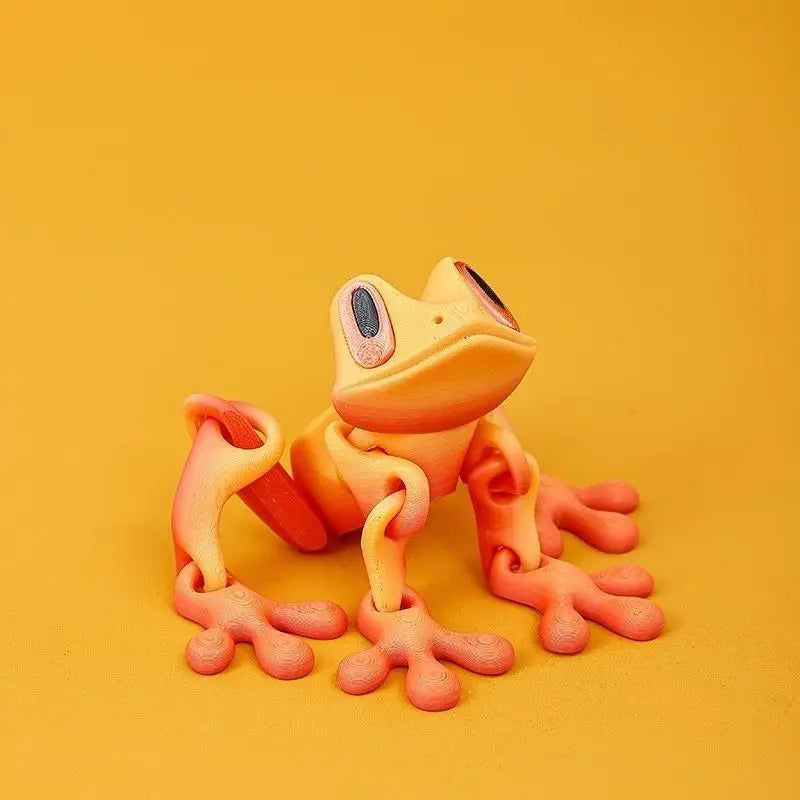 3D Printing Tree Frog Fridge Magnet Joint Movable Ornament Kitchen Zpaxo G