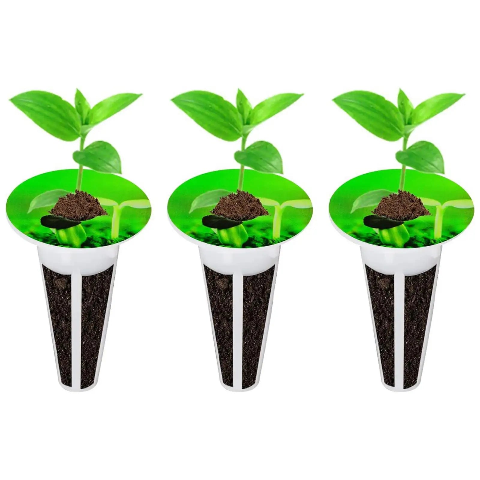 Plant Grow Stickers Waterproof Seed Pot Labels Reusable PVC Marking Tag for Hydroponic Herb Garden Zpaxo