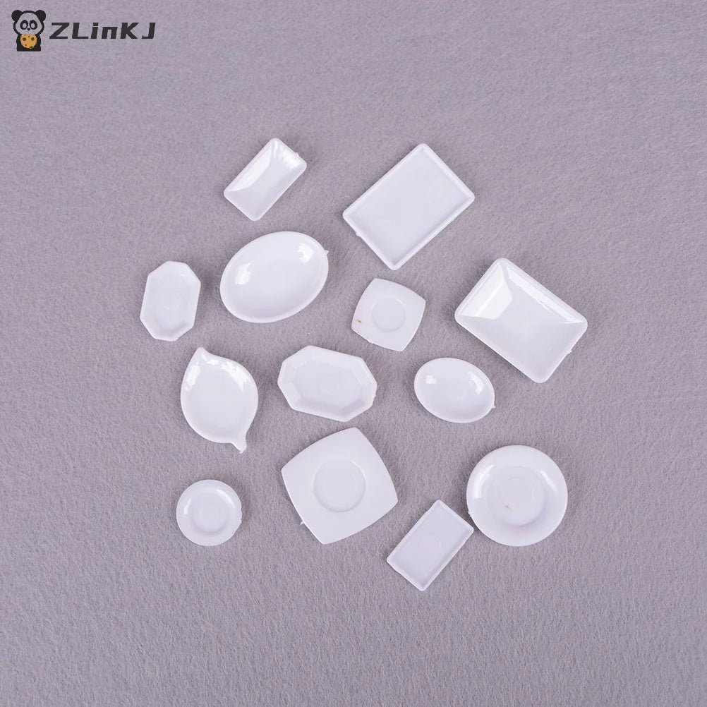 ▶33pcs Mini Dollhouse Miniature Kitchen utensils dish plate tableware Toys Zpaxo