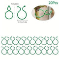 Gardening 8-figure clip garden green plant tomato vine binding plastic clip garden plant 8-figure buckle fastening buckle Zpaxo green