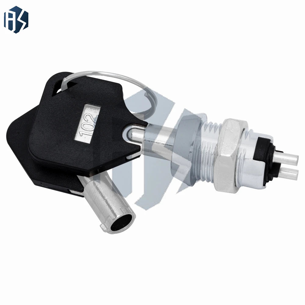 S1201 Electronic Power Lock (1PCS): 12MM Stainless Steel, Double-Side Pull-Out Key Switch (0.5A/250V AC, 2 Keys Included) Zpaxo