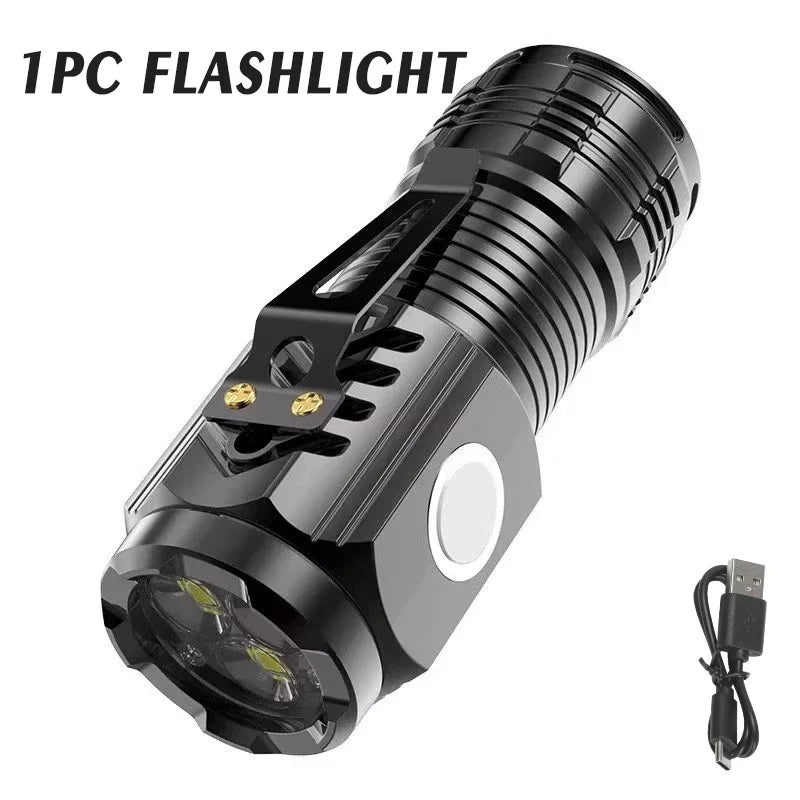KDULIT Mini Rechargeable LED Flashlight – Waterproof Pen Clip Torch