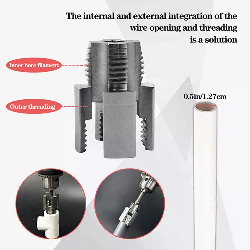 Pipe Thread Cutting Tool Integrated Internal External Threading Zpaxo
