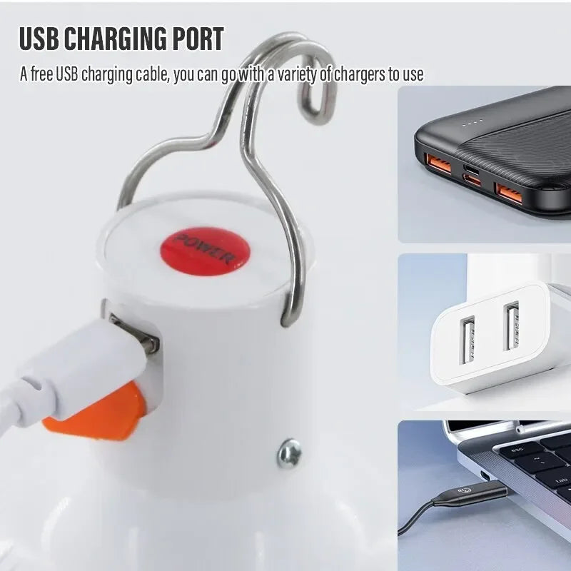 Hanging LED Rechargeable Lamp – Camping, Emergency & Outdoor