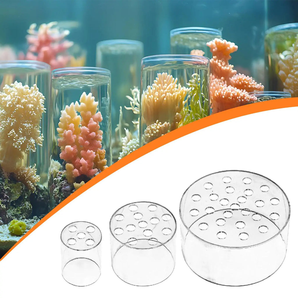Aquarium Feeder Acrylic Coral Cover Shield Feeding Breeding Zpaxo