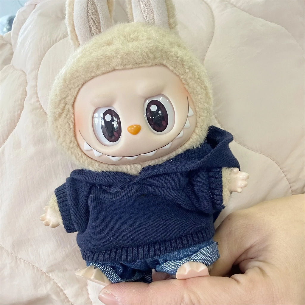 Labubu 17cm Doll Sweater Outfit Set – Cute DIY Accessories Doll Clothing Set Zpaxo