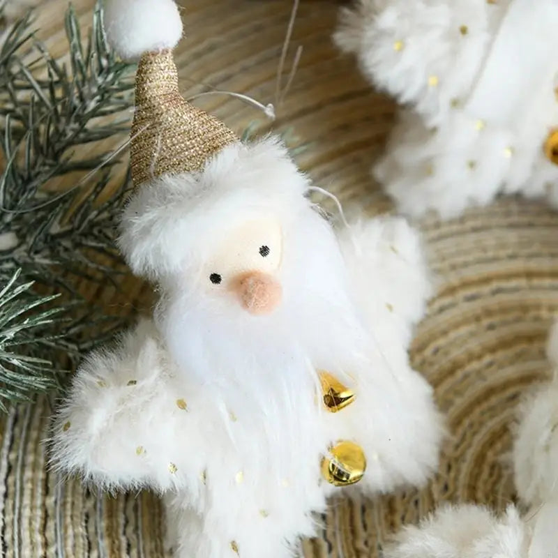 Soft Plush Doll Christmas Tree Ornament Santa Reindeer Hanging