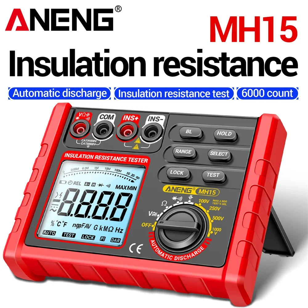 ANENG MH15 Insulation Automatic Discharge AC DC Voltage LCD