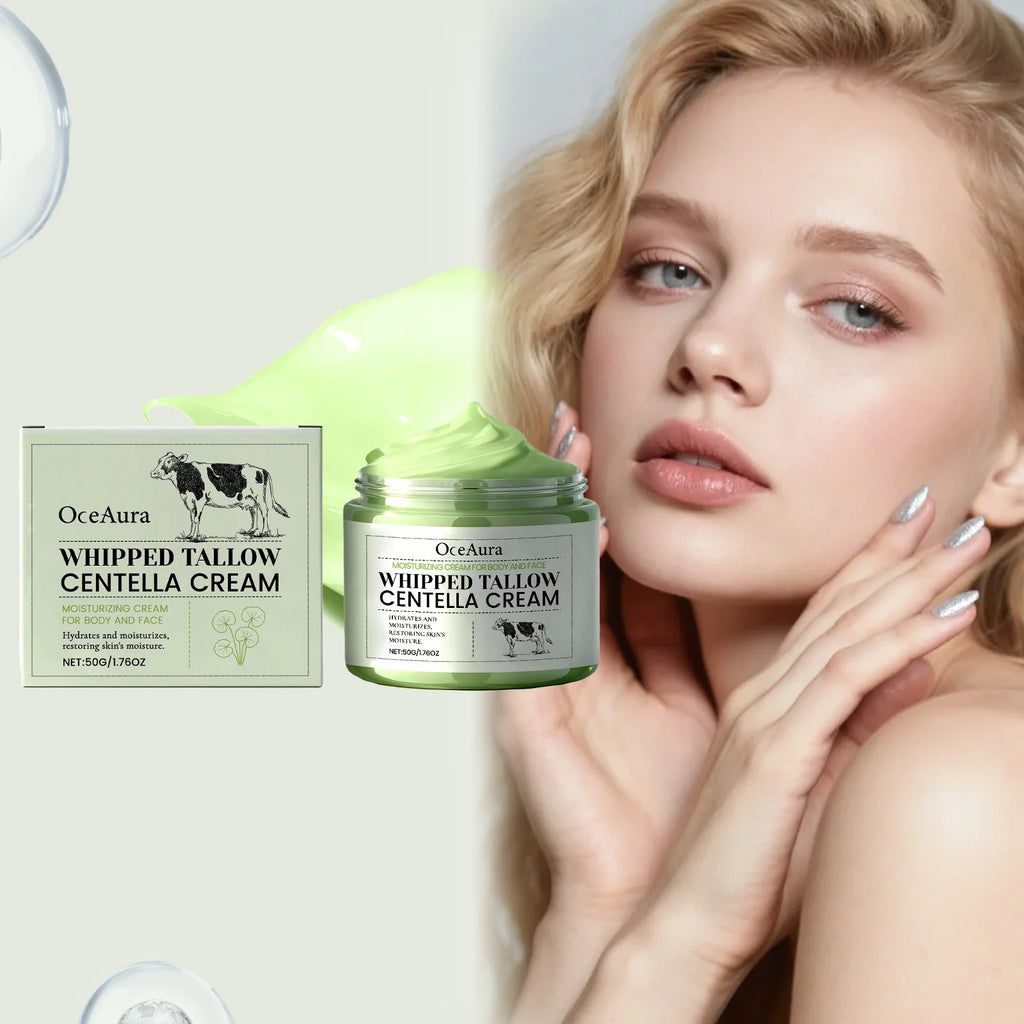 Tallow & Cica Repair Cream Deep Hydration Anti-Wrinkle Face Moisturizer Rich Cream for Dry Sensitive Skin Winter Skincare Zpaxo