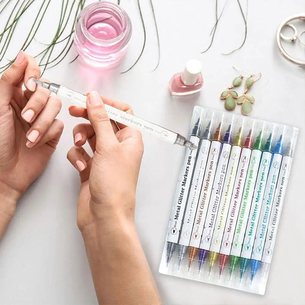 Temporary Tattoo Body Art Pen – DIY Double-Headed Makeup Marker Body Art Pen Zpaxo