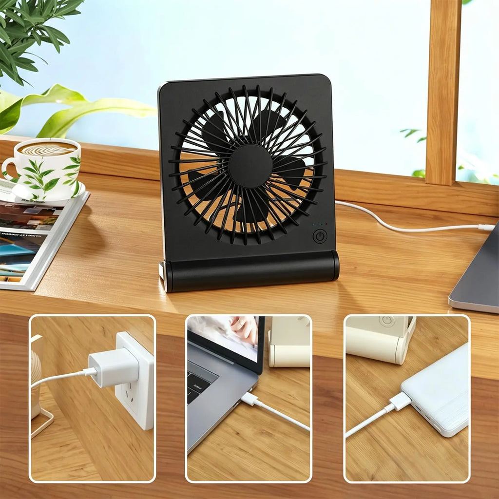 Travel Fan For Sleeping USB Rechargeable 220 Tilt 3 Speeds Adjustable Small Travel Fan For Home Office Bedroom Dorm Nap Indoor Zpaxo