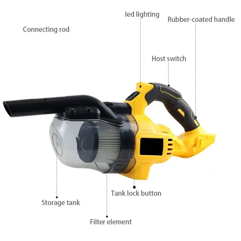 1 Handheld Electric Vacuum Cleaner 500W Powerful Motor 46 CFM