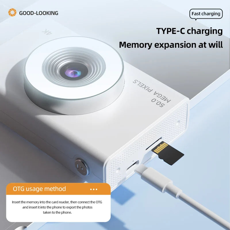 Digital Camera 4K High-definition 50 Million Pixels Autofocus