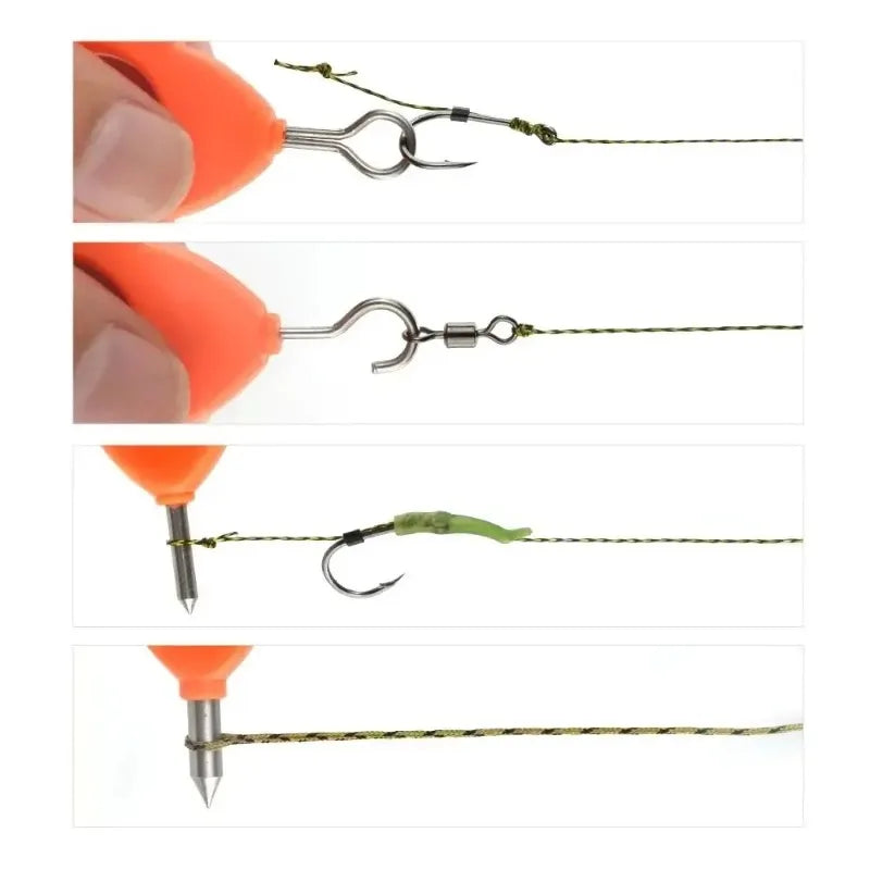 Hirisi 4-in-1 Fishing Line Knotter Tool | Carp Rig Knot Puller Fishing Knotter Tool Zpaxo