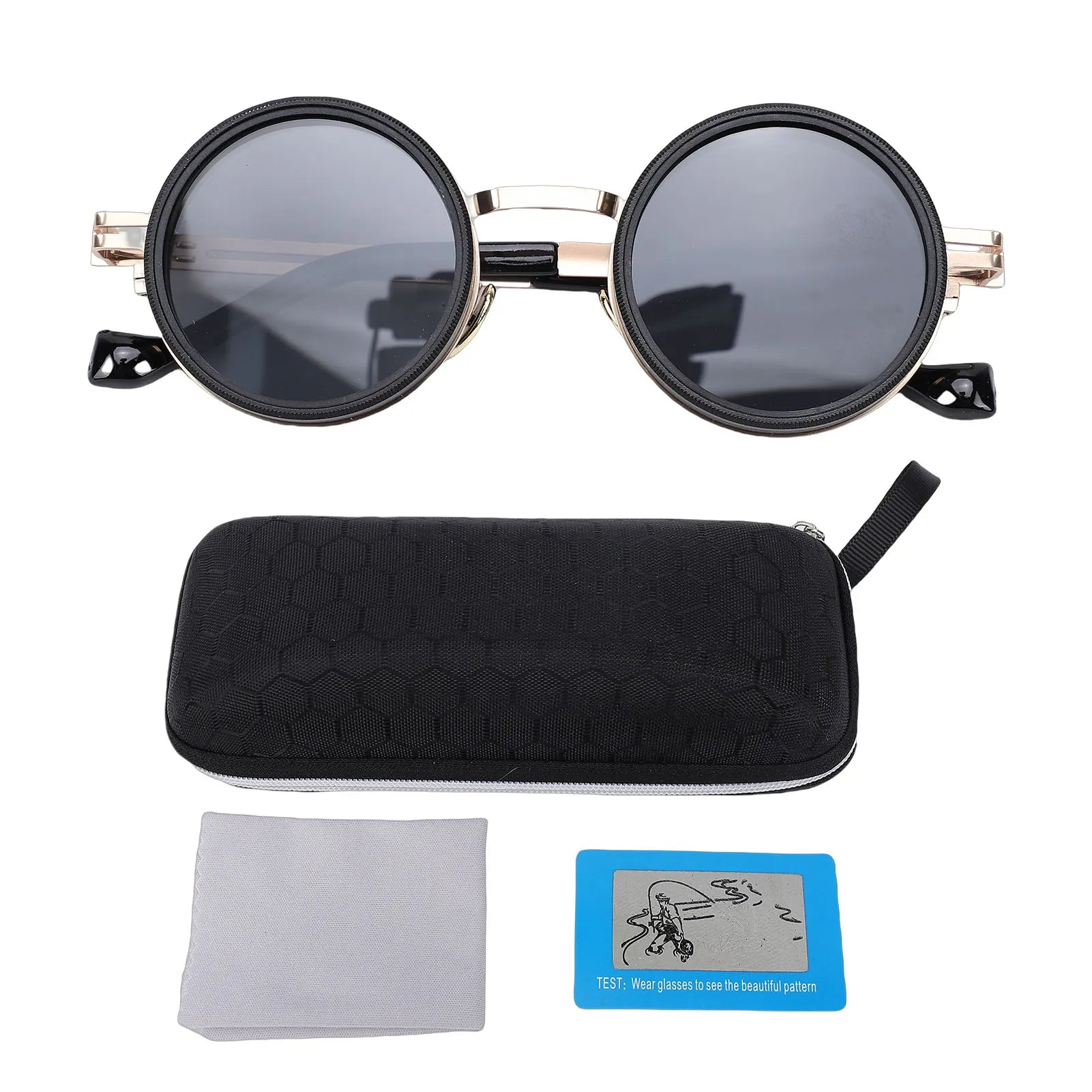 Adjustable Tint Sunglasses Lens ND Filter Round Shape Polarized