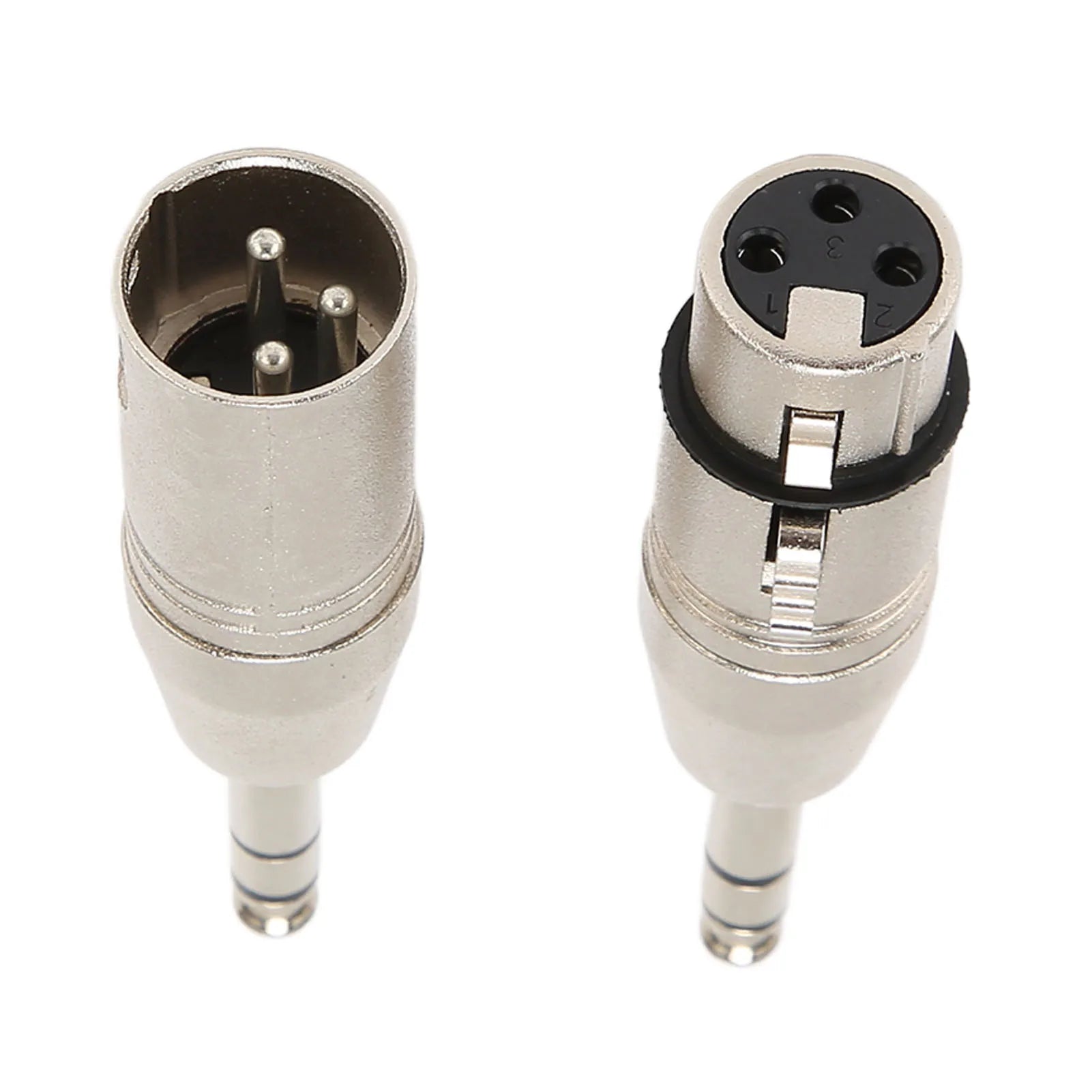 1 4 TRS XLR 3Pin Female Portable Adapter Noise Cancellation Aluminum
